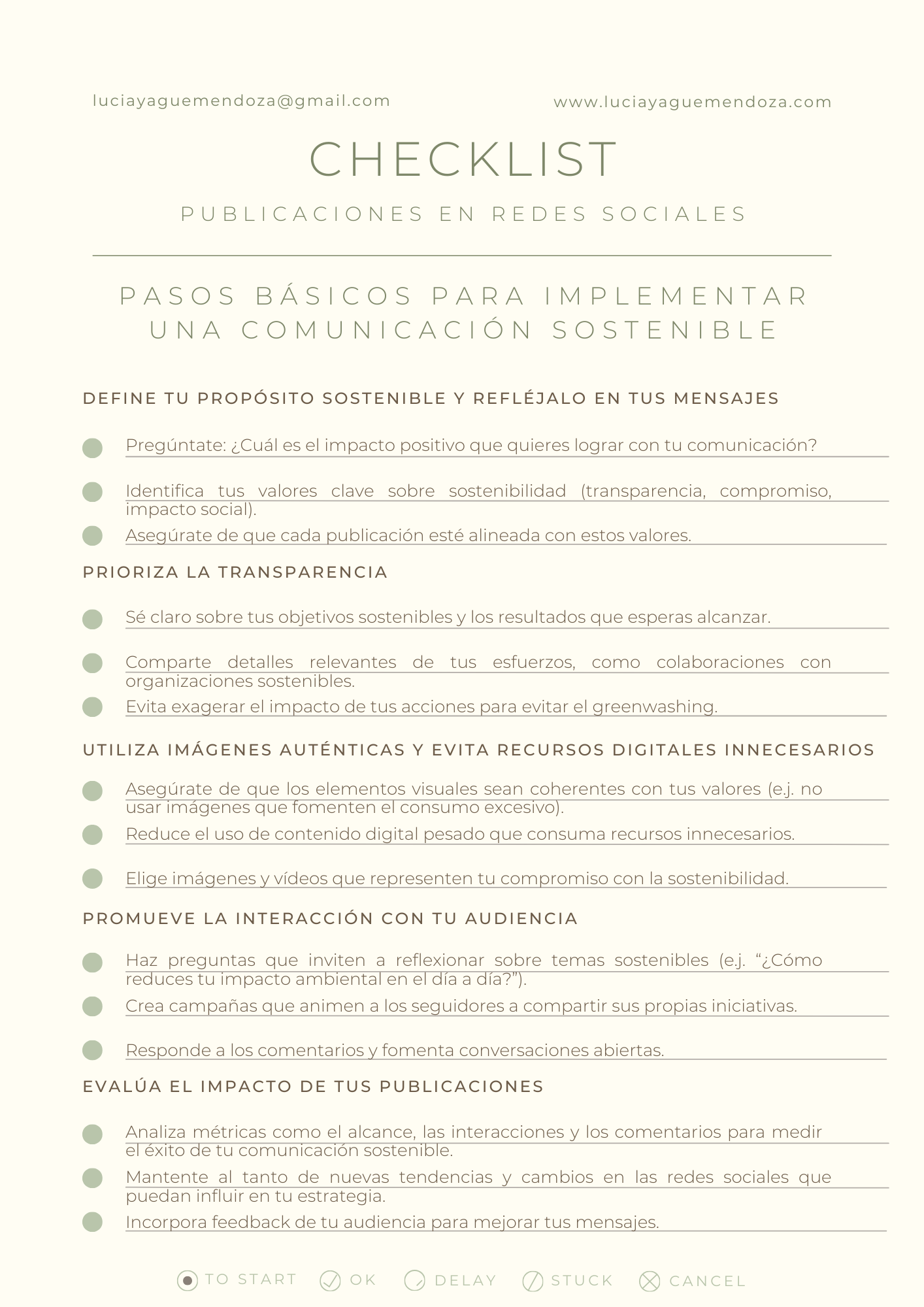 Checklist para evitar el greenwashing
